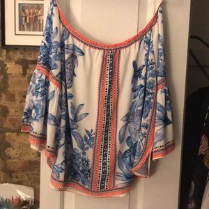 Off the shoulder floral top